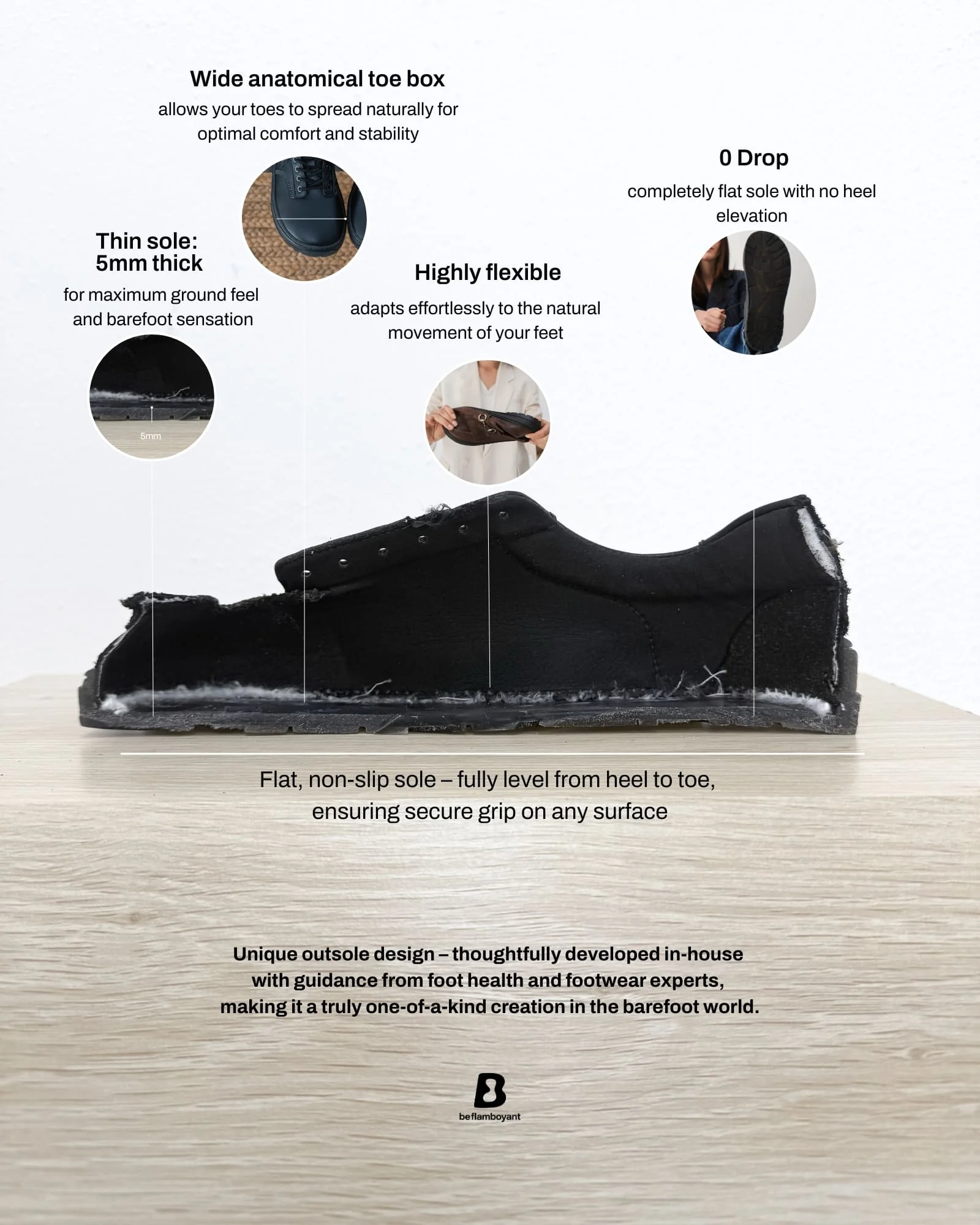 Oak Cowboy Barefoot Boots - Dallas