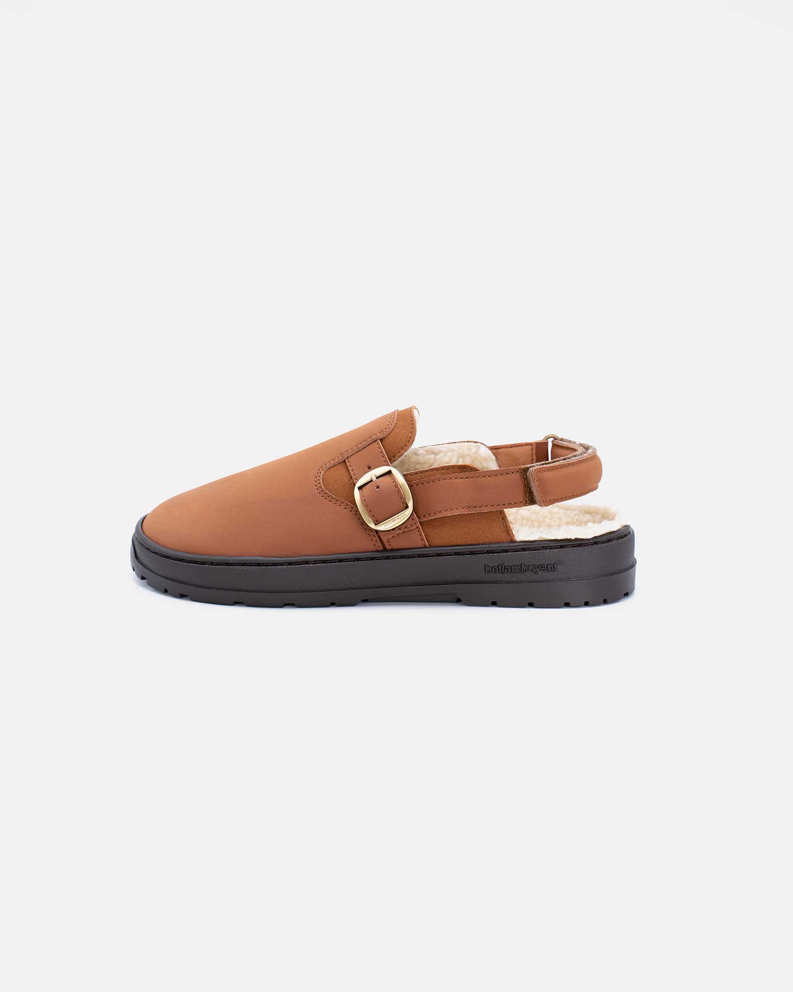 Brown Buckled Clog Barefoot - Vool